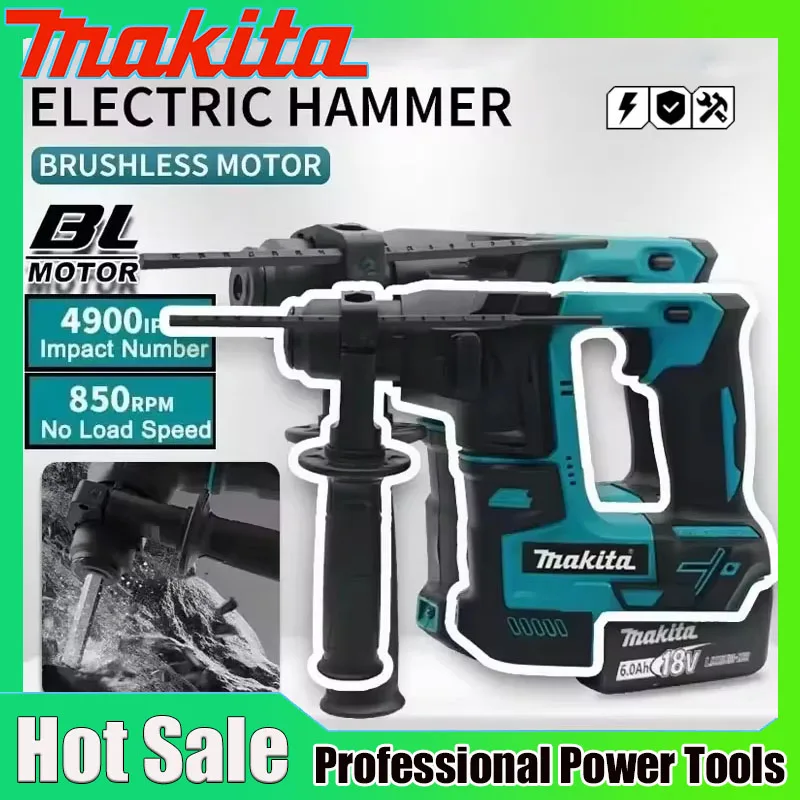 Brushless Cordless Electric Drill 18V - Makita Bezszczotkowy Wiertarko-Wkrętarka Udarowa Akumulatorowa 18V