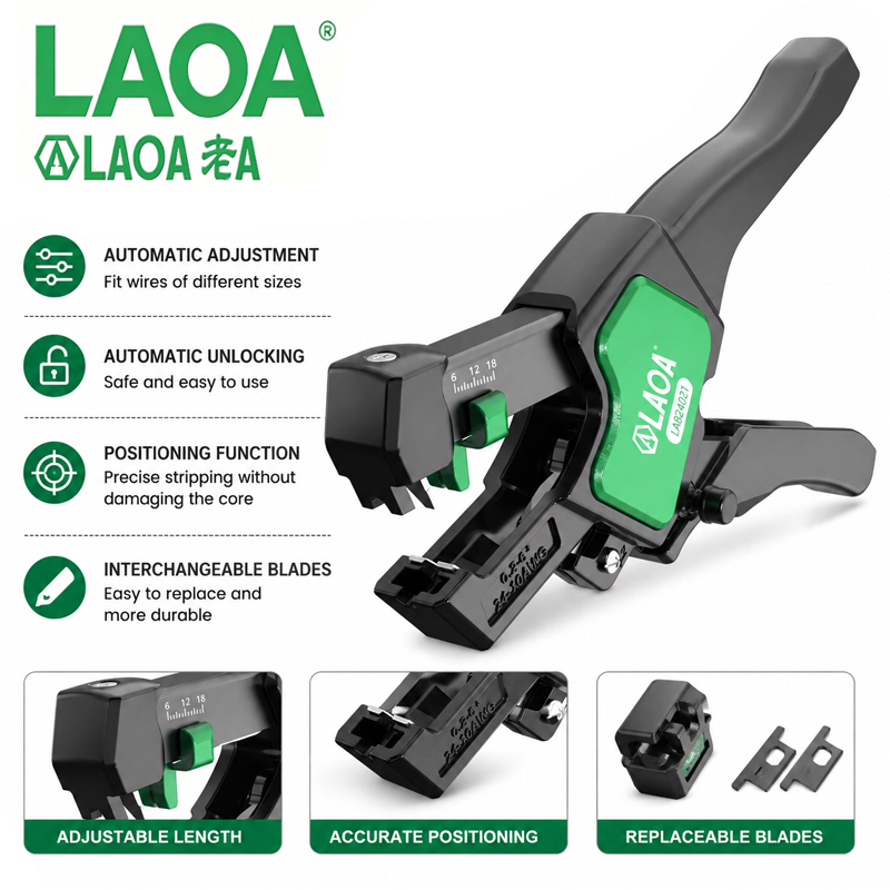 Automatic Wire Stripper Cutter - LAOA LA824021 Automatyczny ściągacz izolacji 0,2‑6,0mm²