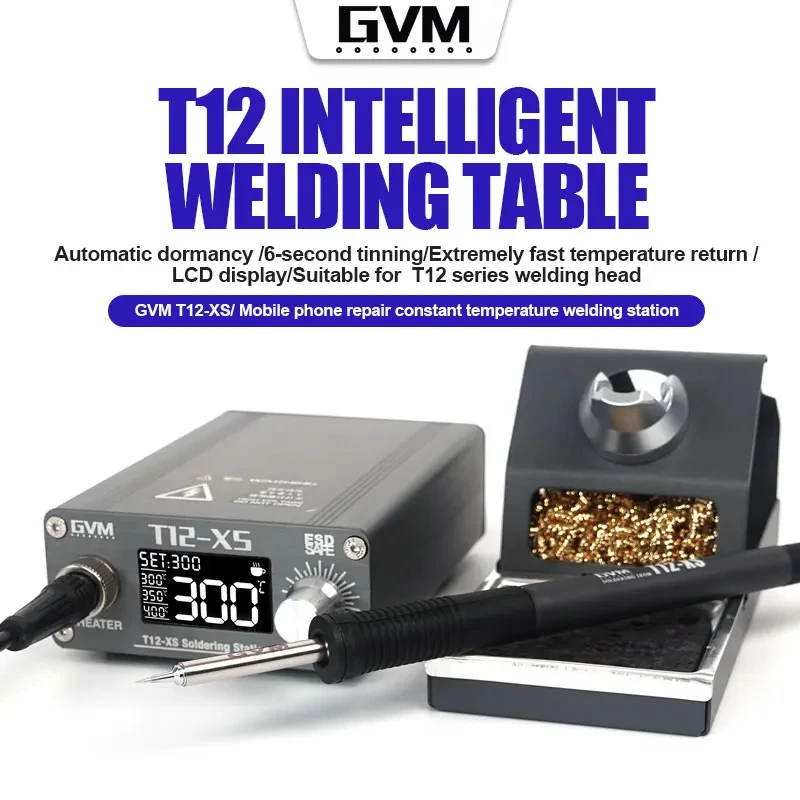 Digital Soldering Station T12 - Stacja lutownicza GVM T12-XS z inteligentnym